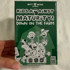Kids Against Maturity! Down on the Farm Card Game - Nutt Heads - Green